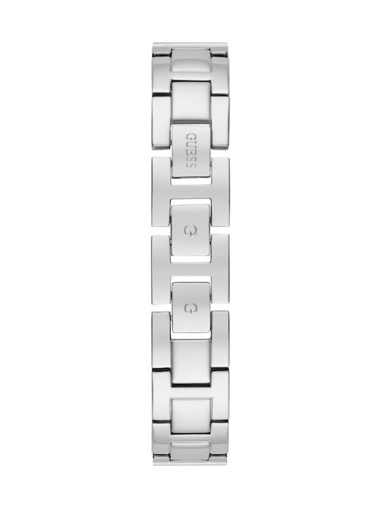 Guess Γυναικείο Ρολόι 32mm Μπαταρίας με Ασημί Μεταλλικό Μπρασελέ