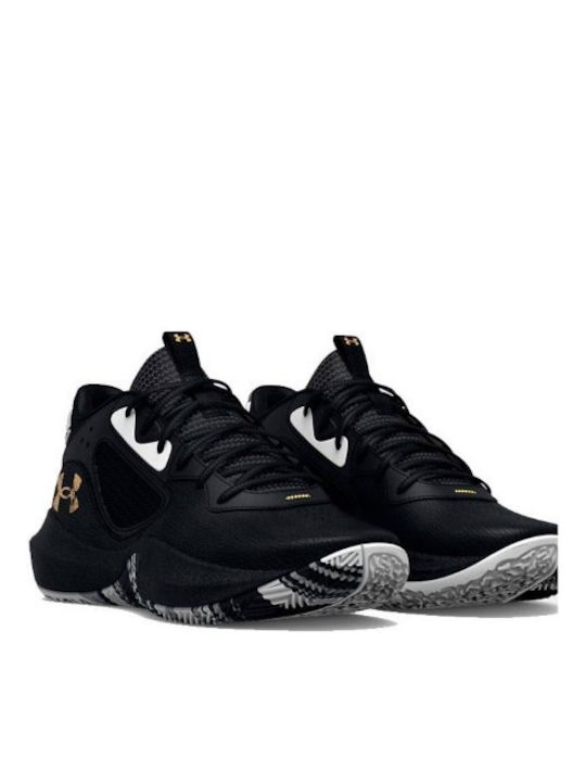 Lockdown 6 Kids Sports Shoes Basketball with Laces Black