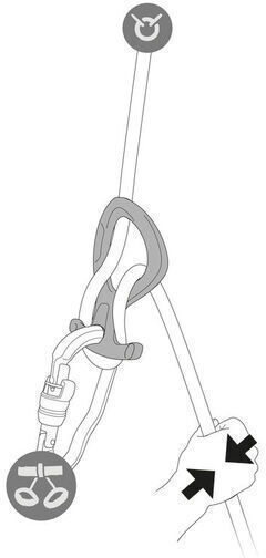 Petzl Pirana Club D005BA01 Climbing Figure Eight Black