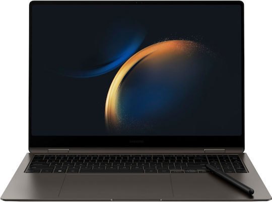 Samsung Galaxy Book3 Pro 360 16" OLED Touchscreen 120Hz (Kern i7-1360P/16GB/1TB SSD/W11 Startseite) Graphit (US Tastatur)