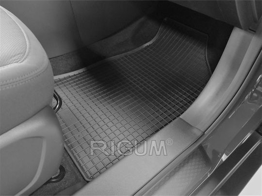 Rigum Satz Vorder- und Hintermatten 4Stück aus Gummi für Ssangyong Tivoli / Grand Tivoli Schwarz