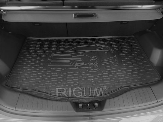 Rigum Kofferraummatten 1Stück aus Gummi für Ssangyong Tivoli Schwarz