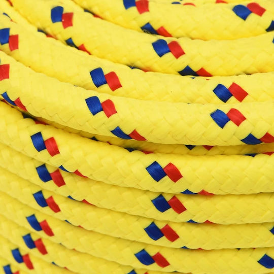 vidaXL Rope Knitted 12mm Yellow