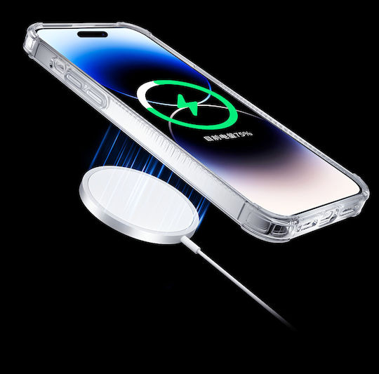 Kingxbar Go Out Back Cover Σιλικόνης 0.3mm Silver (iPhone 14)