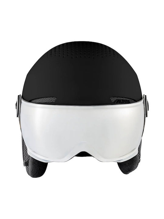 Alpina Arber Hi Eps & Visor Q-Lite Κράνος για Σκι & Snowboard Black Matt