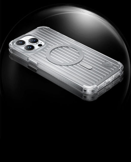 Kingxbar Go Out Back Cover Σιλικόνης Silver (iPhone 14 Pro)