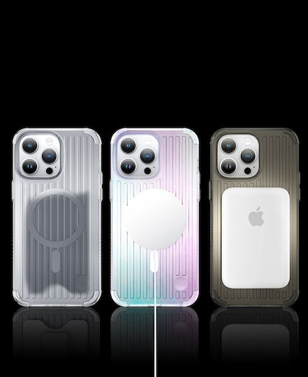 Kingxbar Go Out Back Cover Σιλικόνης Silver (iPhone 14 Pro)