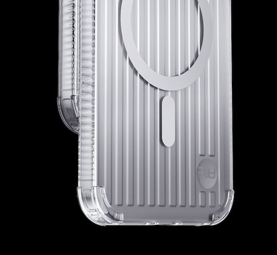 Kingxbar Go Out Back Cover Σιλικόνης Silver (iPhone 14 Plus)