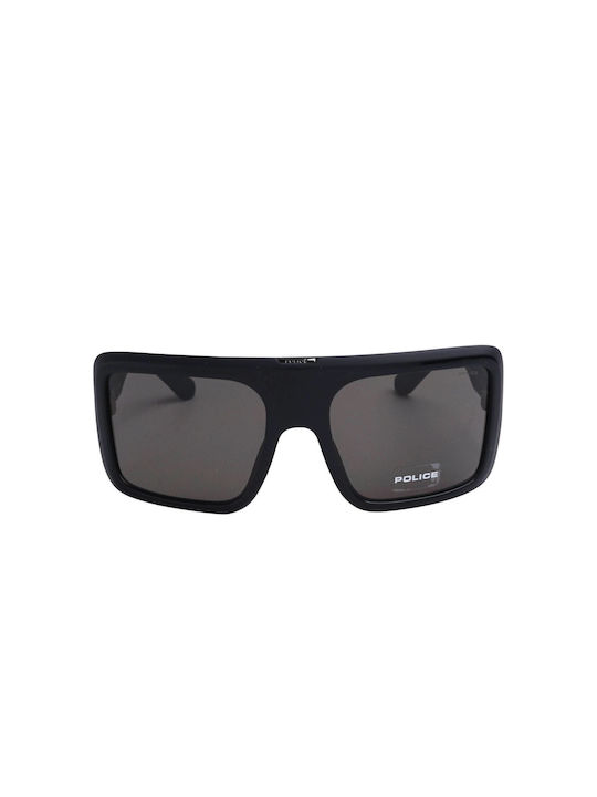 Police Men's Sunglasses with Black Plastic Frame and Black Lens SPLF62 07V4