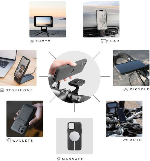 Peak Design Everyday Fabric Back Cover Plastic / Fabric 2mm Charcoal (iPhone 14 Pro Max)