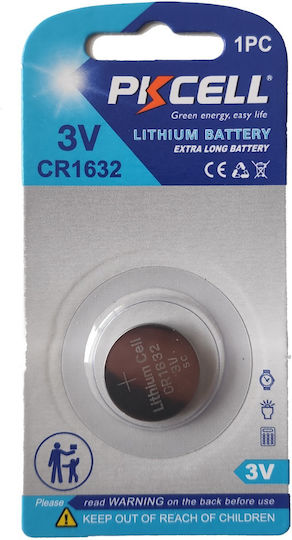 Pkcell Batterie Lithium für Uhren CR1632 3V 1Stück