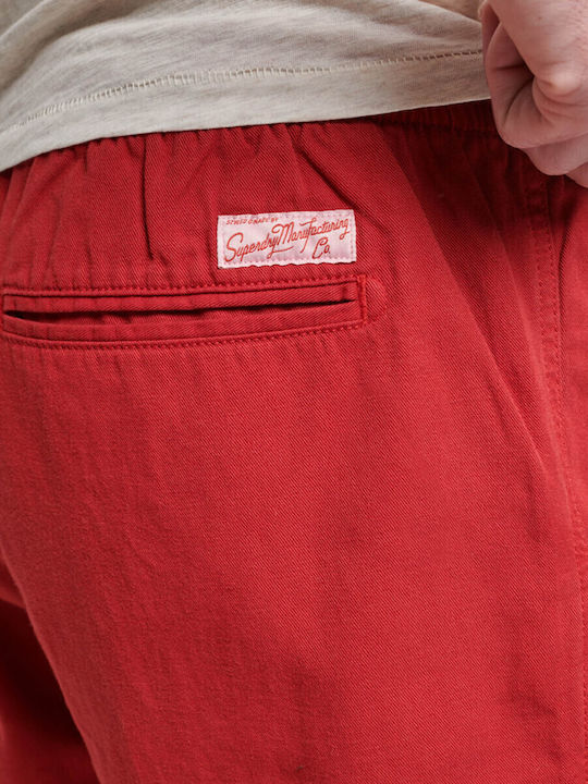 Ovin Vintage Men's Shorts Chino Expedition Red