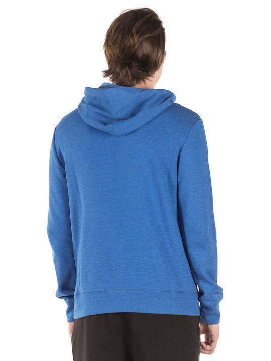 Aeropostale Men's Sweatshirt Jacket with Hood and Pockets Blue