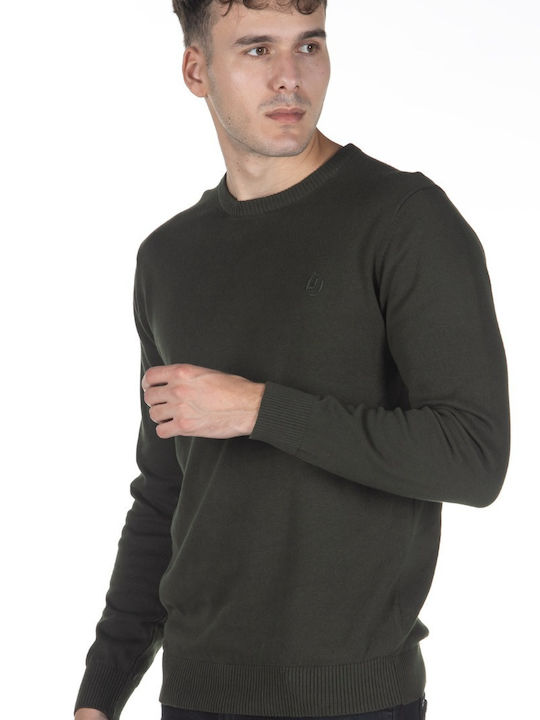 Langarm-Pullover Khaki