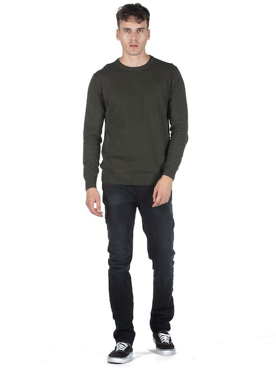 Langarm-Pullover Khaki