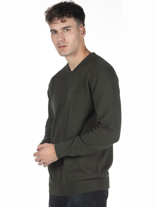 Langarm-Pullover Khaki