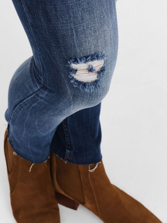 Women's Jean Trousers with Rips in Slim Fit