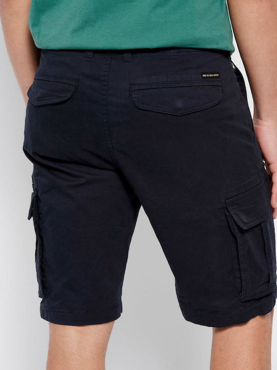 FBM007-00203 Men's Shorts Cargo Navy Blue