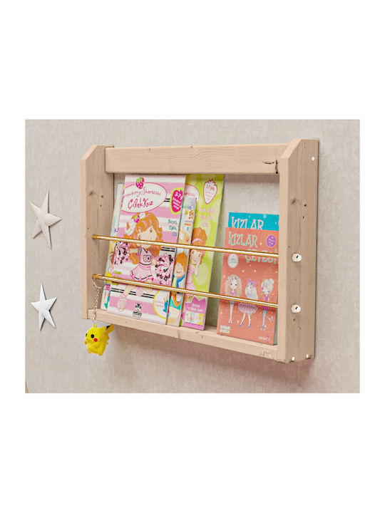 Rana Floor Wooden Bookcase Brown 53x35cm
