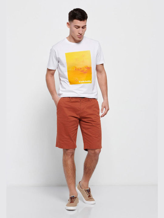 FBM007-00103 Men's Shorts Chino Terracota