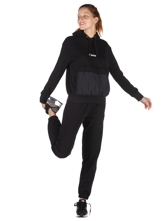 Women's Sweatshirt Hooded Black