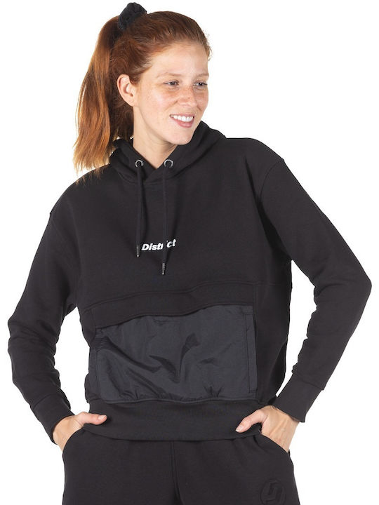 Women's Sweatshirt Hooded Black