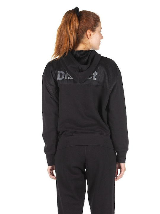 District75 Women's Hooded Cardigan Black