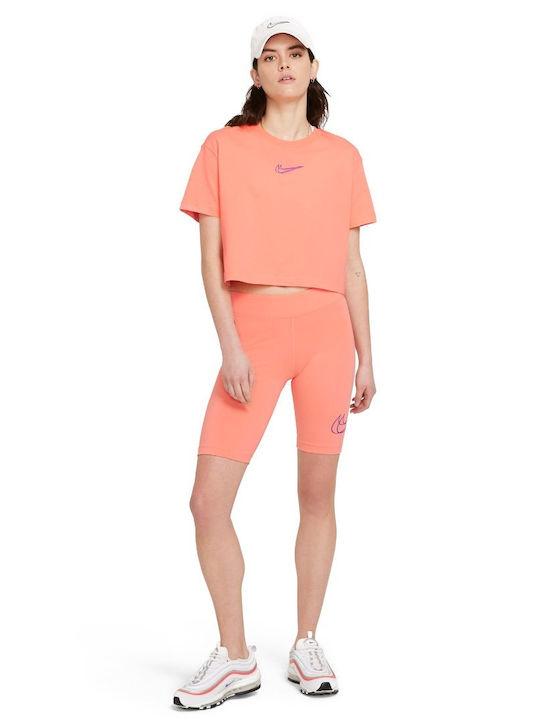 Sportswear Essential Women's Bike Training Legging High Waisted Orange