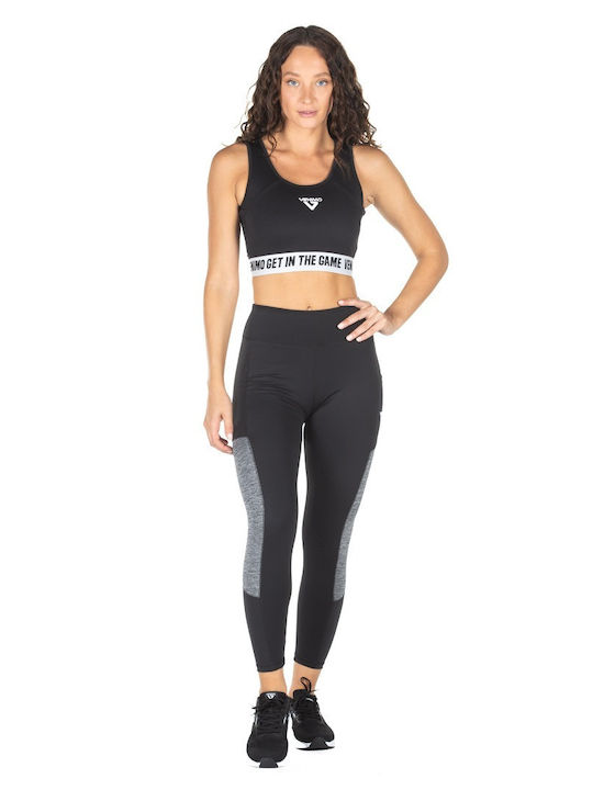 Women's Cropped Training Legging High Waisted Black