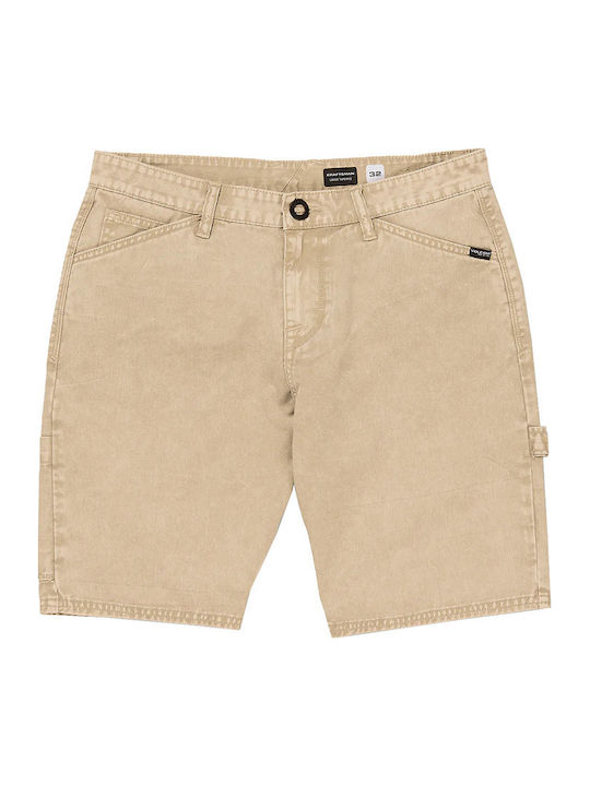 Kraftsman Denim Ανδρική Βερμούδα Τζιν Μπεζ