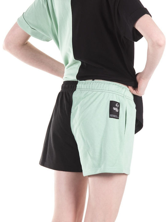 District75 Women's Sporty Shorts Black/Green