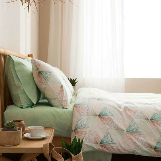 Vesta Home Duvet Cover Set Cotton Single with Pillowcase 170x240 Electra 1