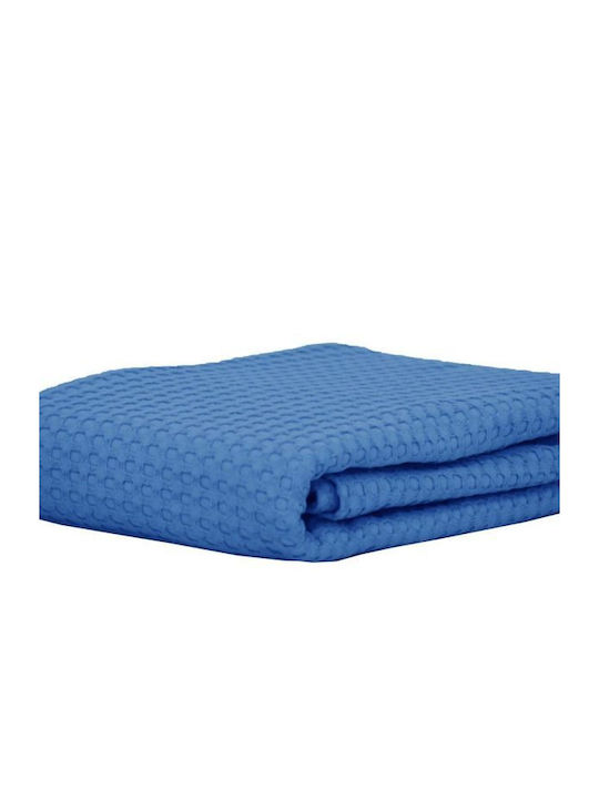 Anna Riska Michelle Blanket Pique Queen 240x260cm. 429241 8 Lake Blue