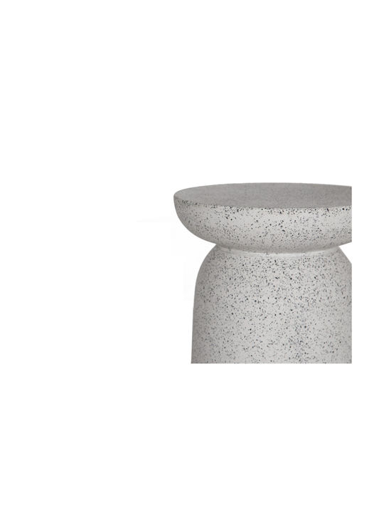 Scaun de Grădină din Ciment Rieti Terazzo Grey / Black 1buc 35x35x45cm