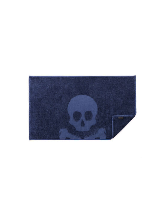 Scalpers Πατάκι Μπάνιου Βαμβακερό SC-0007 Navy 50x80εκ.