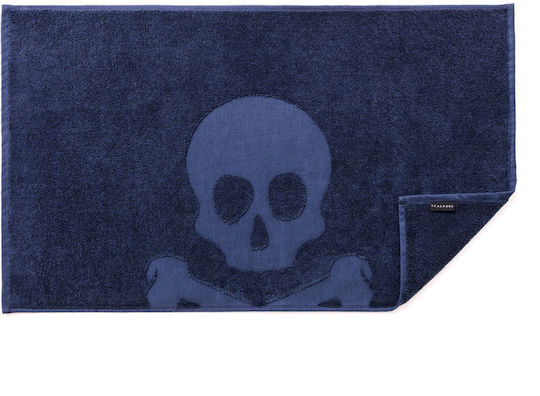 Scalpers Πατάκι Μπάνιου Βαμβακερό SC-0007 Navy 50x80εκ.