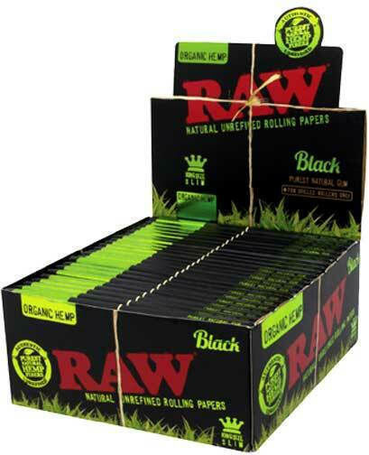 Raw Classic Black Organic Foițe de Țigări Rulate Slim King Size 32 foi 50buc