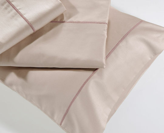 Down Town Home S250 Pillowcase Set with Envelope Cover 11 Pudre 52x75cm.