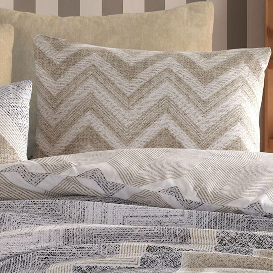 Dimcol Αθηνά Μαξιλαροθήκη 406 Beige 50x70εκ.