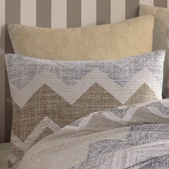 Dimcol Αθηνά Μαξιλαροθήκη 406 Beige 50x70εκ.