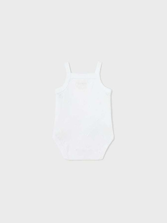 Mayoral Baby Underwear Bodysuit Set Sleeveless White