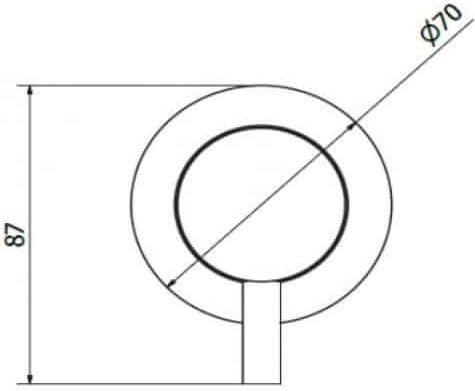 Teorema New Jabil Built-in Faucet Mixer for for Bathroom Sink 1 Exit Silver