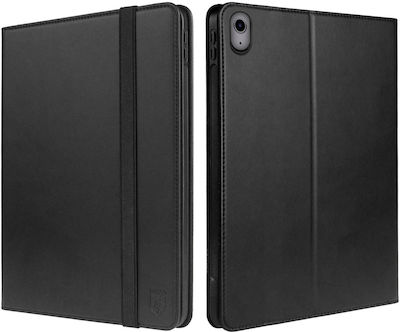 Rosso Element Flip Cover Δερματίνης Μαύρο (iPad 2022 10.9'')