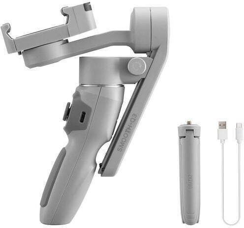 Zhiyun Smooth Q3 Phone Gimbal with 3 Axis Stabilization and 15 Operating Hours Gray