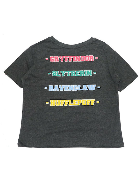 Warner Bros HP0219 T-shirt Harry Potter Gray Cotton