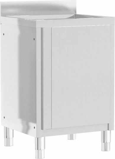 vidaXL Подготвителен шкаф с отварящи се врати и чекмеджета 50x60x95см