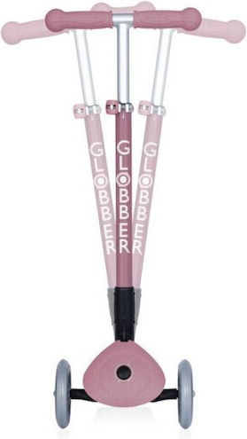 Globber Kinderroller Klappbar GoUp Foldable Plus 3-Rad mit Sitz für 15+ Monate Rosa