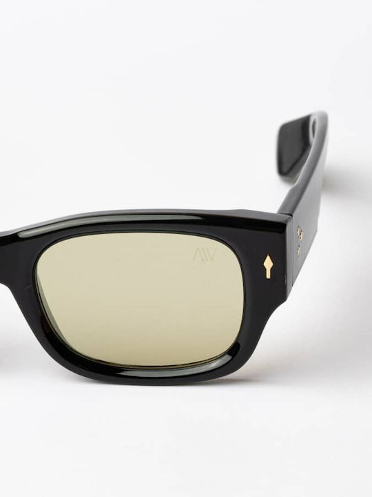 AV Sunglasses Beverly Γυναικεία Γυαλιά Ηλίου με Πράσινο Κοκκάλινο Σκελετό και Πράσινο Φακό