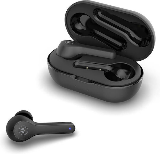 Motorola BUDS 085 In-ear Bluetooth Handsfree Ακουστικά με Θήκη Φόρτισης Μαύρα