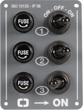 Osculati Boat Switch with Panels with 3 Switches